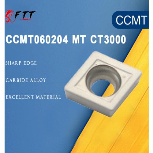 10PCS CCMT060204 MT CT3000 Internal Turning Tools Cermet Grade Carbide insert Lathe cutter Tool Tokarnyy turning insert