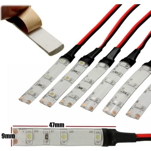 3 LED 3528 SMD IP65 12V Waterproof LED Strip Light Flexible Lamp for Auto Motorcycle Styling Universal Car Decoration Colorful