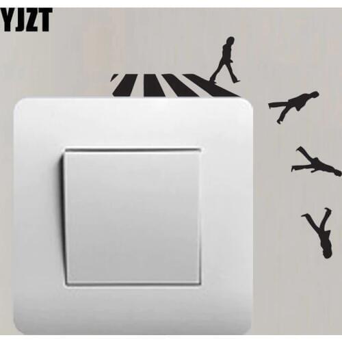 YJZT Abbey Road Vinyl Wall Sticker Decor Switch Decal Nice-quality 8SS2372