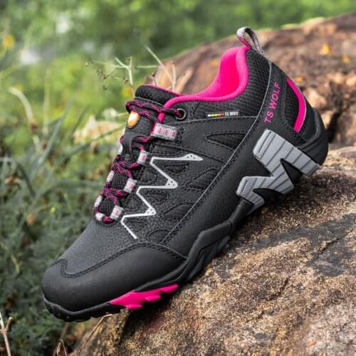 2021 Women Sneakers Waterproof Genuine Leather Outdoor Sport Running Shoes Woman Work Ankle Boots Walking Shoes Zapatillas Mujer