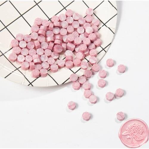 100Pcs/Lot Retro Stamping Sealing Wax Colorful Beads Wax Seal Stamps for Envelope Documents Wedding Birthday Party Invitation