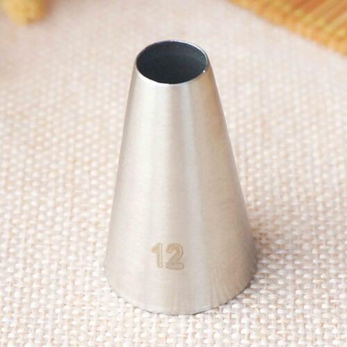 #12 Round Piping Tip Decorating Mouth Nozzle Pastry Tips Fondant Cake Decorating Sugarcraft Tool Pastry Tools Bakeware