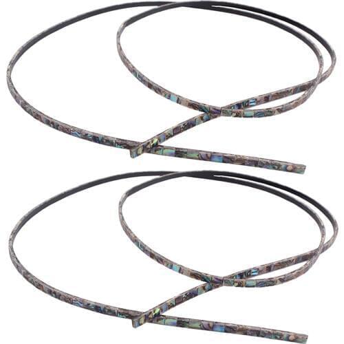 2Pcs Abalone Binding Inlay Strips Material for Guitar Mandolin Ukulele Maker Fretboard