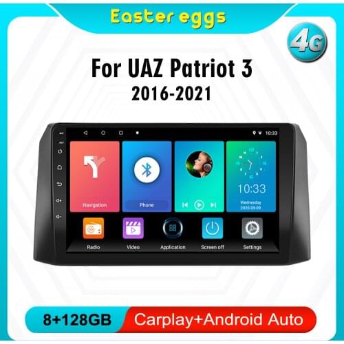 Eastereggs For UAZ Patriot 3 2016 - 2021 9 Inch Car Multimedia Player Navigation GPS Android 2 Din Autoradio Head Unit Stereo