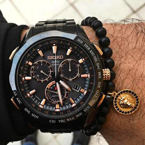 2021 Matte Onyx Bracelet 24K Gold Lion Head Bead Beaded Bracelets Charm Natural Stone Bracelet Men Jewelry Pulseras Hombre