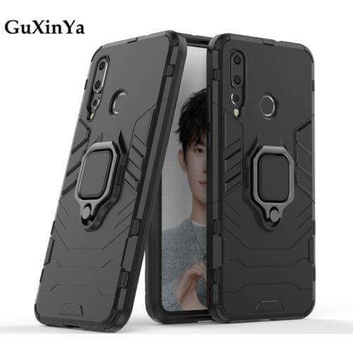 Guxinya Phone Cases For Huawei Nova 4 Fundas Luxury Armor Magnetic Ring Cover For Huawei Nova 4 Cases 6.4" Nova 4 Back Cover
