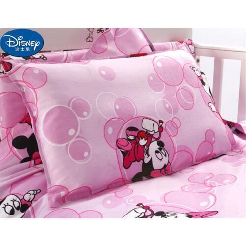 Disney Mickey Minnie Cotton Pillow case Red Cute Cushion case Children baby girl Pillow Cover Decorative Pillows Case