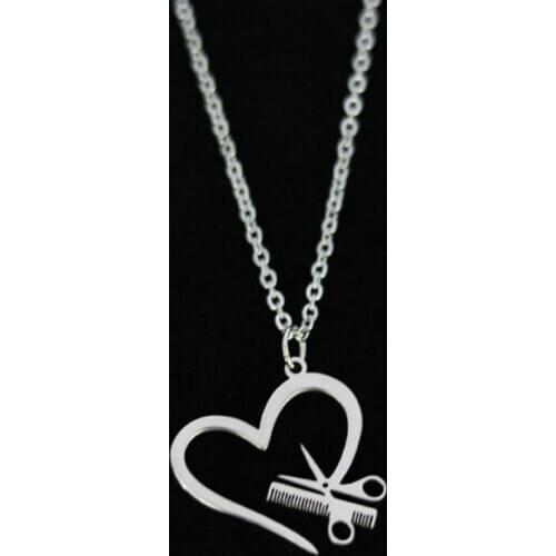 Kpop stainless steel hip hop style heart pendant necklace creative punk couple pendant necklace accessories wholesale