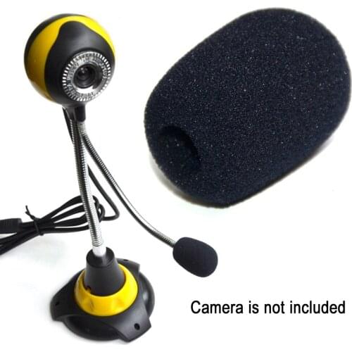 10pcs Replacement Accessories Black Microphone Headset Protector Sponge Reduce Noise Windscreen Practical Mini Mic Cover
