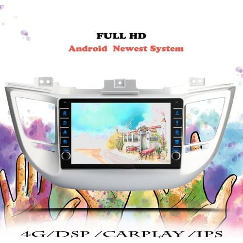 IPS Multimedia Player For Hyundai Tucson IX35 2015 2016 2017 Navigation GPS Android 10 RDS Car Radio Audio 2 din DVD Head Unit