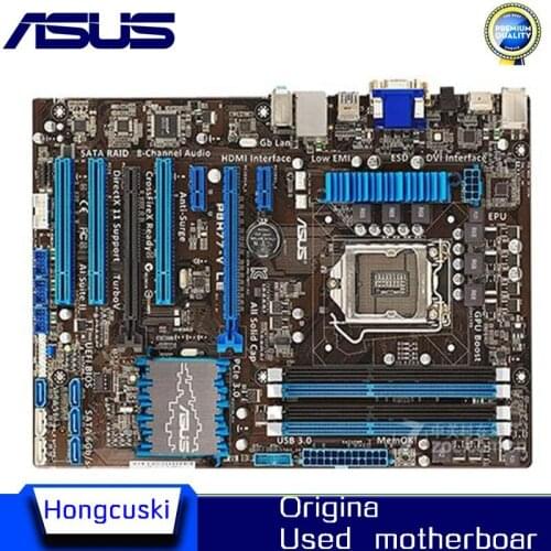 Used For Asus P8H77-V LE Desktop Motherboard H77 LGA 1155 22nm i3 i5 i7 DDR3 32G SATA3 USB3.0 ATX