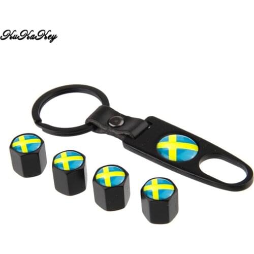 Car Tire Wheel Valve Caps With Key Ring Keychain Tyre Valve Dust Caps For Toyota Corolla 2020 Chr Aygo Rav4 Hilux Camry 70 40