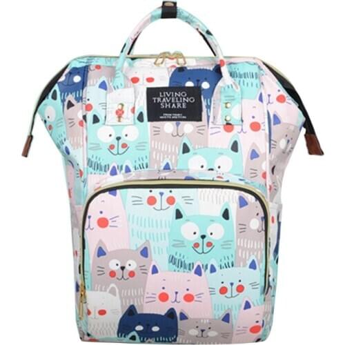 Multifunctional Baby Diaper Mummy Backpack Large Capacity Nappy Bag Handbag 20CA