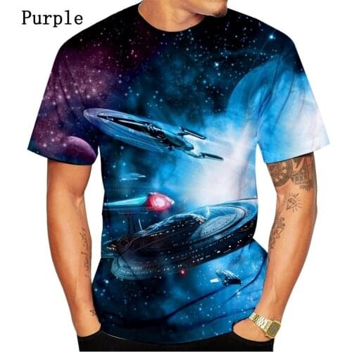 Dingshite New Fashion 3D Star Trek Printed Casual T-shirts Cool Sport Funny Pullover T Shirt Tops