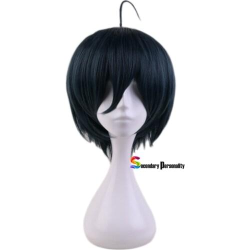 Anime Danganronpa V3: Killing Harmony Saihara Shuichi Short Wig Cosplay Costume Dangan Ronpa Heat Resistant Hair Men Wigs