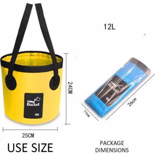 Outdoor Portable Folding Convenient Fishing Bucket Folding Bucket Car Wash Bucket Fishing Bucket