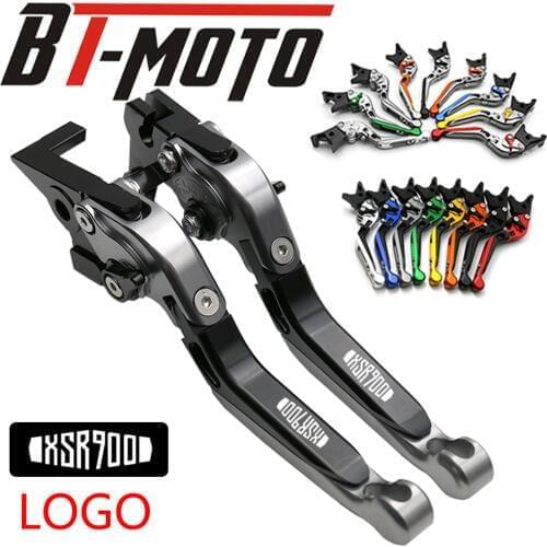 Motorcycle CNC Adjustable Folding Extendable Brake Clutch Levers For Yamaha XSR 900 XSR900 ABS 2016-2018 With laser logo