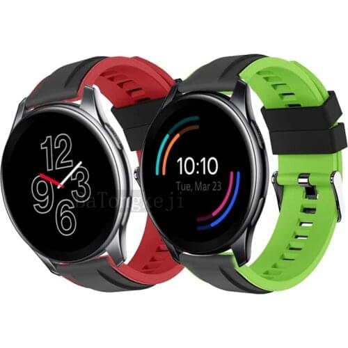 22mm Silicone Wristband Strap for Oneplus Watch Band Bracelet for one plus watch Replacement belt Watchbands ремешок Correa