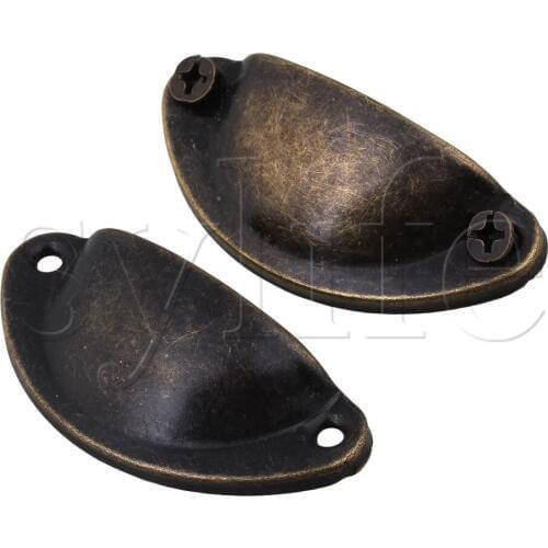 10pcs Vintage Door Pull Handle for Medicine Cabinet Green Bronze 5x2cm