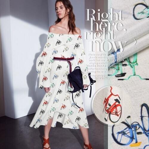 135 cm wide printed silk fabric meter 12 mm crepe de chine silk fabric micro-perspective crepe fabric wholesale silk cloth