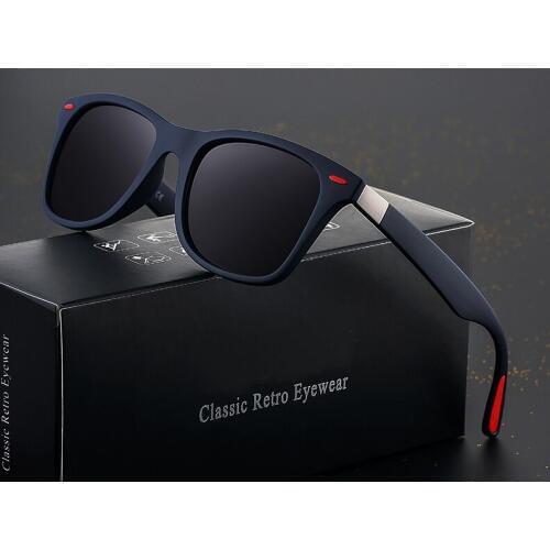 Brand Designer Polarized Sunglasses Men Women Classic Rivet Square Frame Sun glasse for Men Driving Sports Goggles UV400 Gafas