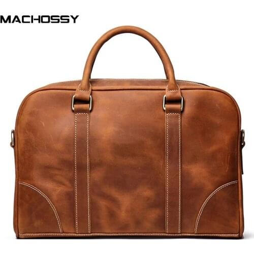 Genuine leather Bag Mens Bags crossbody bag for male Shoulder messenger bag men leather Briefcase bag Flap big capacity Bags