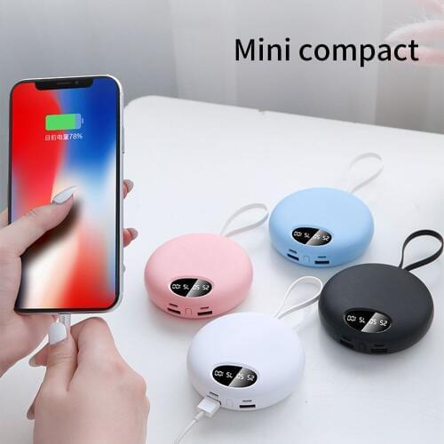 20000mah battery LED digital display mobile phone charging treasure comes with Lighting / micro charging cable Type-C adapter