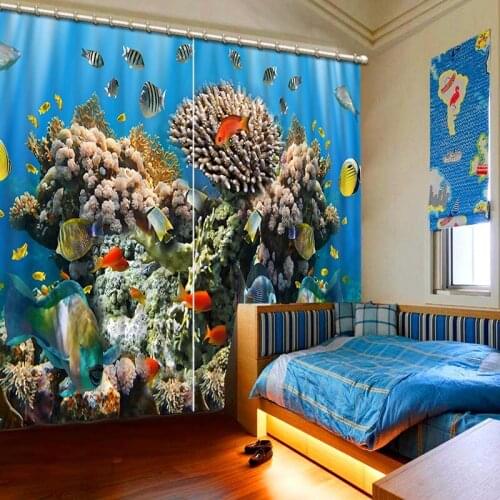 High-end 3D Printing Curtains Beautiful variety of Lifelike HD Scenery 3D Curtains Bedroom Living Room Cortinas De Sala CL-088