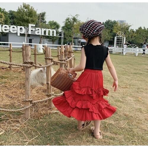 2 3 4 5 6 7 Years Toddler Girl Skirts Spring Summer New Arrival Fashion Cake Pleated Skirt For Girl 2020 Baby Child Girl Skirts