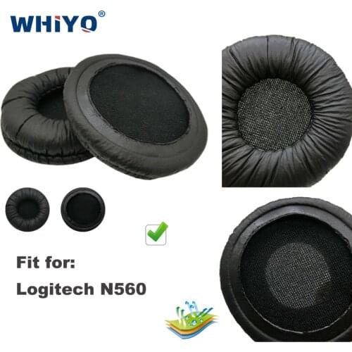 Replacement Ear Pads for Logitech N560 N 560 N-560 Headset Parts Leather Earmuff Earphone Sleeve Cover