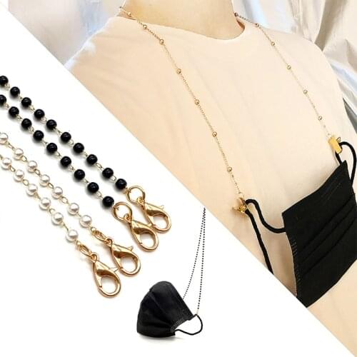 1pcs Face Mask Holder Lanyard Neck Chain Strap Cord String Necklace Retainer Adult Adjustable Traceless Ear Hanging Rope