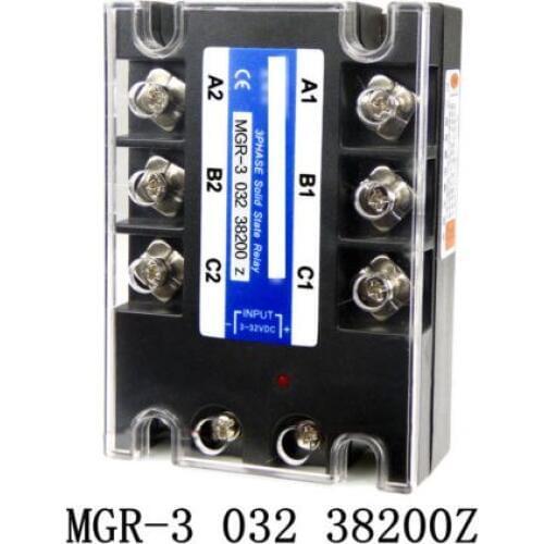 DC to AC 3-32VDC Input 380VAC Output SSR 200A 032 38200Z Three 3-Phase Solid State Relay