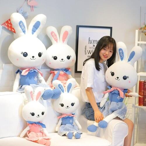 38-125cm Kawaii Rabbit Plush Soft Toys Bunny Kids Pillow Doll Creative Home Decor For Children Baby Appease Toys Gift 2021 new