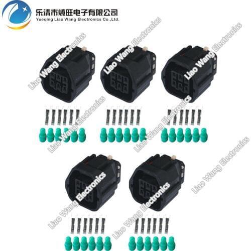 5 Sets 6 Pin plastic car connector High-quality automotive connector with terminal DJ7065A-1.2-21