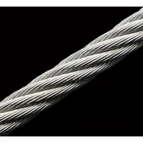 5 Meter 304 Stainless Steel 1mm 1.2mm 1.5mm 2mm Diameter Steel Wire bare Rope lifting Cable line Clothesline Rustproof 7*7