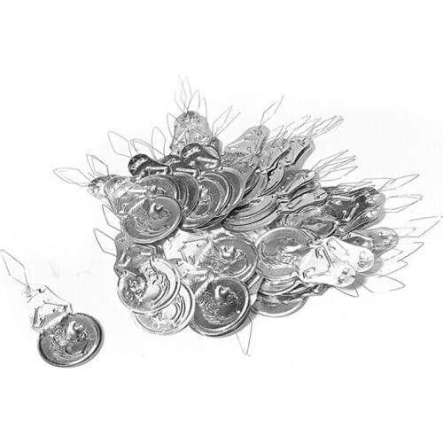 50pcs Bow Wire Needle Threader Stitch Insertion Machine Hand Sewing Thread Leading Tool Appr.41*17*0.4mm/1.61*0.66*0.01"