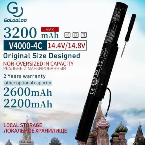 Golooloo 4 cells laptop battery for Lenovo Y50C Z41-70 ideapad Z51-70 Z41 Z51 500 L14S4A01 L14L4E01 L14M4A01 L14M4E01 L14S4A01