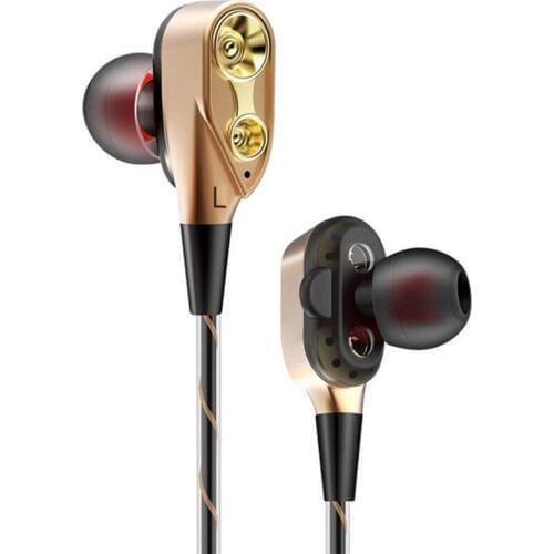 SOONHUA Wireless Bluetooth Dual Moving-coil Headset Sports Stereo HiFi Headphone With Handsfree Microphone For iPhone Samsung