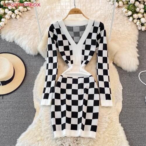 Модные трикотажные платья COSYPOP BOX China At AliExpress