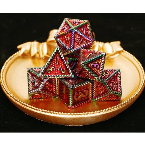 D20 Table Rpg Tabletop Games Dnd Dice Cubes Playing Polyhedral Dice Dungeon and Dragon Metal Dnd Dice Set Tabletop Games Dice