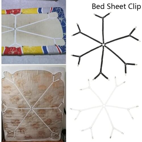 Elastic Adjustable Bed Sheet Grippers Belt Fastener Bed Sheet Clips Mattress Cover Blankets Grippers Holder Home Textiles
