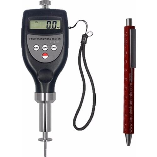 FHT-05 Fruit Hardness Tester Meter, Digital Handheld LCD Fruit Vegetable Firmness Tester, Plunger Tip 3.5mm for Small Soft Fruit