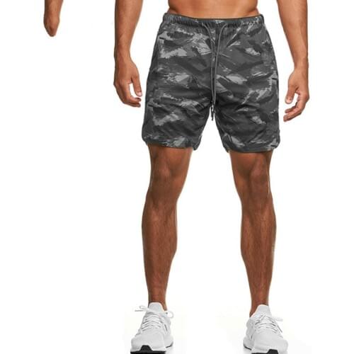 Camouflage Running Shorts Men Gym Fitness Sports Shorts Quick Dry Swim Beach Shorts Jogging Training Short Pants Male Sweatpants