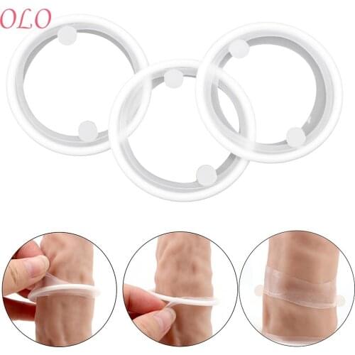 Foreskin Cock Ring 3 Pcs/set Delay Ejaculation Adult Products Sex Products Sex toys for Men Male Silicone Penis Ring