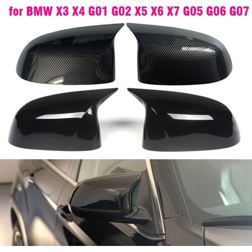 Car Side Door Rearview Side Mirror Cover Cap For BMW BMW G01 G02 G05 X5 G06 X6 G07 X7 M Style Parts Styling