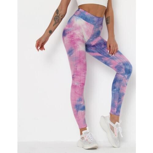 Scrunch Butt Yoga leggings Yoga Pants Push Up Skinny Slim Pants Fitness Floral Print Women Running Trousers Fitness Sportswear