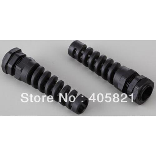 M18 nylon bending proof spiral cable gland For 5-10mm Cable Range