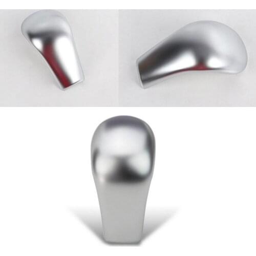 Matt Chrome New Decorative AT Automatic Gear Shift Knob Cover Trim For 2014 2015 Nissan Rogue X-Trail 2013 Sentra