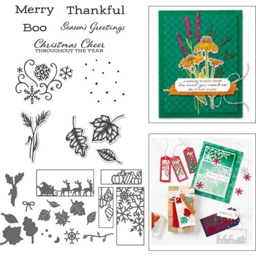 CHEER ELK Cutting Metal Dies Scrapbooking New Arrival 2021 Metal Die Cutters for Scrapbooking Christmas Stencils for Decoration