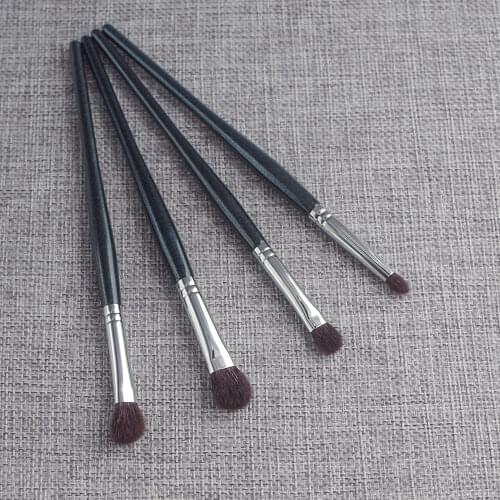 Professional Handmade Make Up Brush Set 4pcs Eye Shadow Blending Brush Soft Saikoho Goat Hair Makeup Brushes Kit